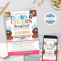 First Day of School Back to School Tears and Cheers Boo Hoo Breakfast Event Invitations
